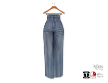 {amiable}Mesh High Waist Wide Denim Pants01