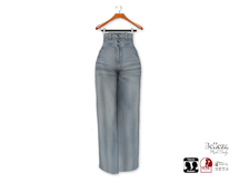 {amiable}Mesh High Waist Wide Denim Pants02