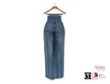 {amiable}Mesh High Waist Wide Denim Pants04