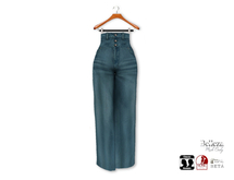 {amiable}Mesh High Waist Wide Denim Pants06