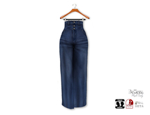 {amiable}Mesh High Waist Wide Denim Pants07