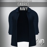 [FKD] GABRIEL BUTTON SHIRT - NAVY