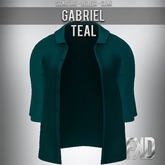 [FKD] GABRIEL BUTTON SHIRT - TEAL