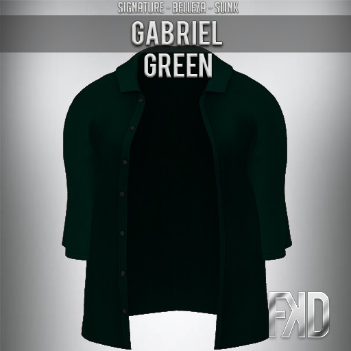 [FKD] GABRIEL BUTTON SHIRT - GREEN