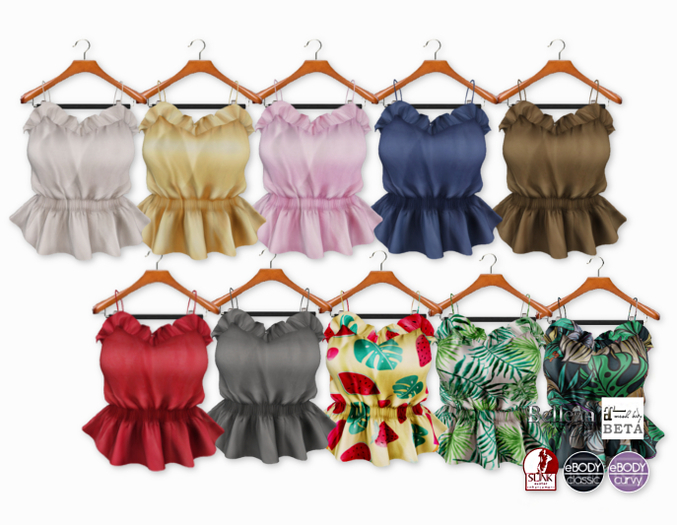 {amiable}Mesh Frilled Camisole(FAT PACK)