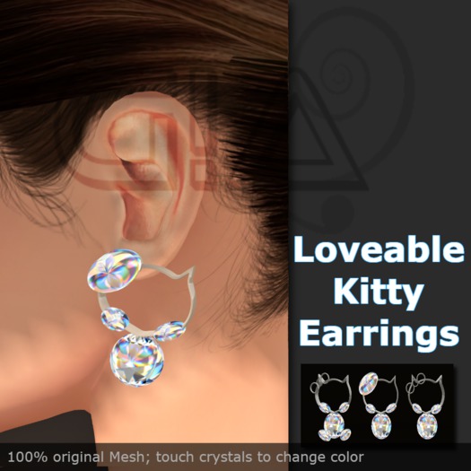::G!A:: Loveable Kitty Earrings 