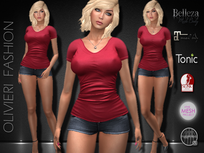 JILLIAN SHIRT & SHORTS - RED