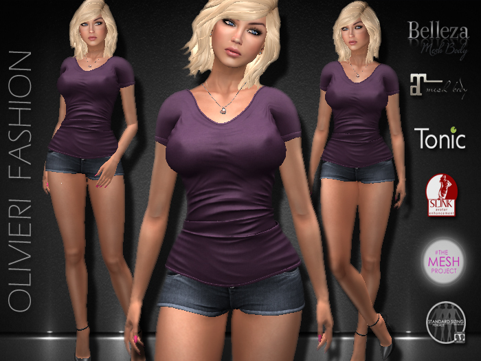 JILLIAN SHIRT & SHORTS - PURPLE