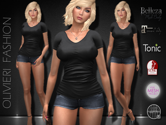 JILLIAN SHIRT & SHORTS - BLACK 