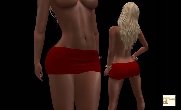 Red Mini Skirt MAITREYA