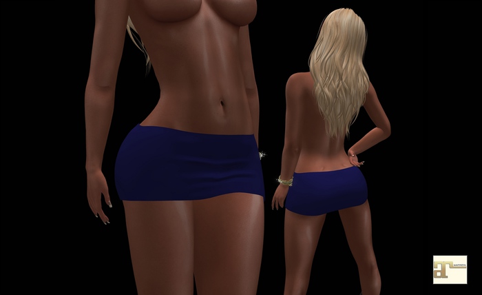 Blue Mini Skirt MAITREYA