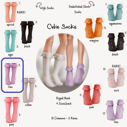 4. Glam Affair - High Socks Lilac