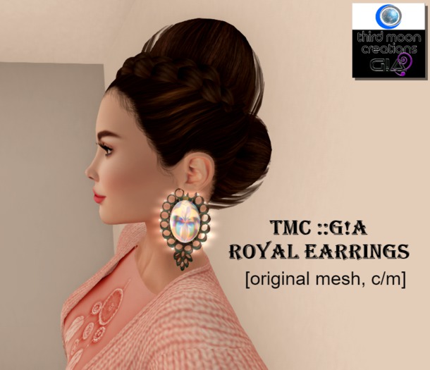::G!A:: Royal Earrings Vendor Hud (Add Me)