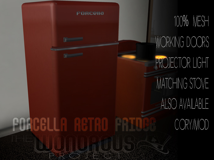 Forcella Retro Fridge Red