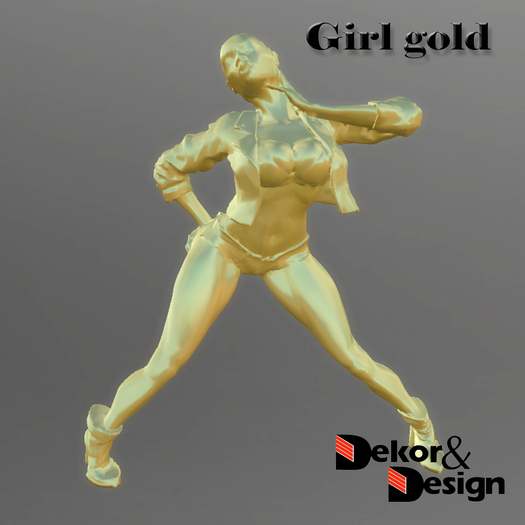 D&D Dancing Girl Gold