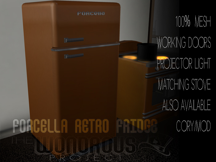 Forcella Retro Fridge Orange