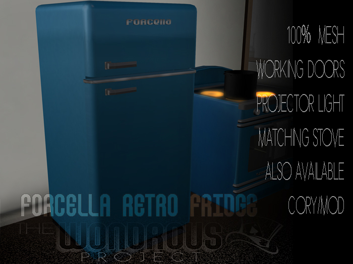 Forcella Retro Fridge Blue