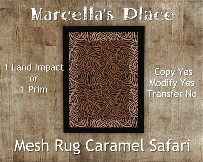 [MP] Mesh Rug Caramel Safari (C/M)