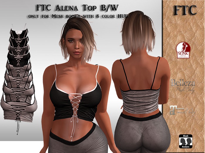 FTC Alena Top B/W