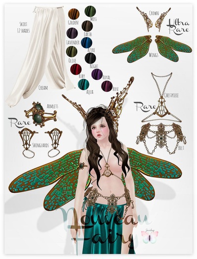 *{Junbug}* Nouveau Fairy Skirt [Azure] - L