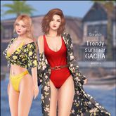 14 -Sorumin- Trendy summer GACHA -Swimsuit Khaki- Maitreya