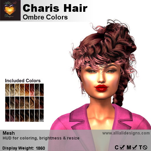 A&A Charis Hair Ombre Colors, boxed