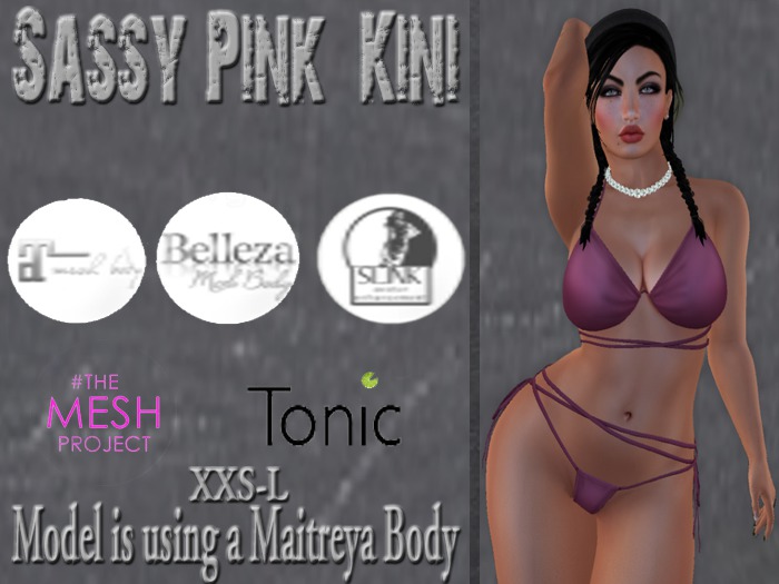 Sassy Summer Kini- Pink