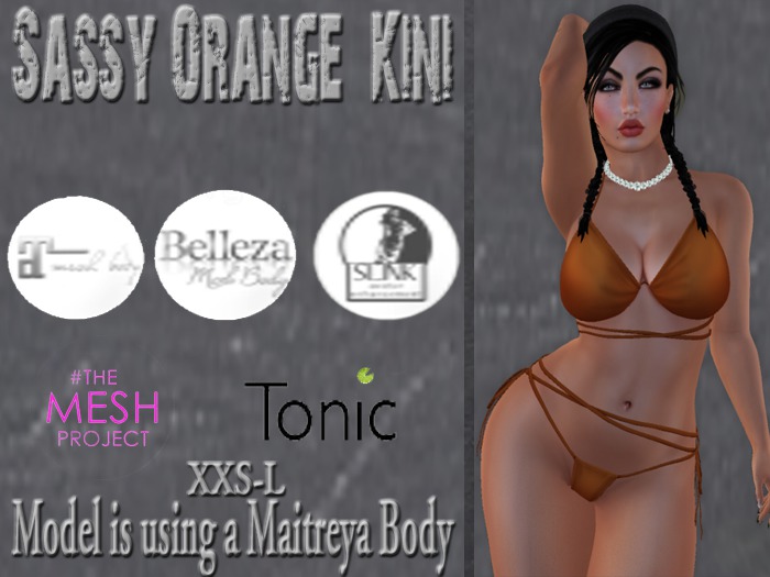 Sassy Summer Kini- Orange
