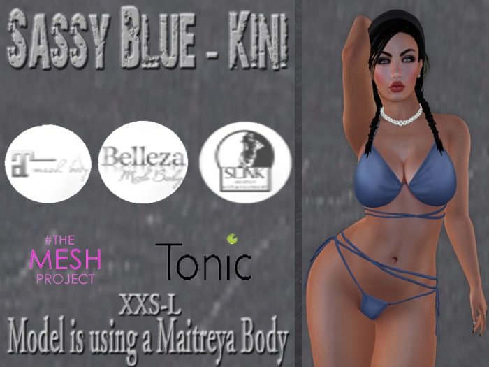 Sassy Summer Kini- Blue