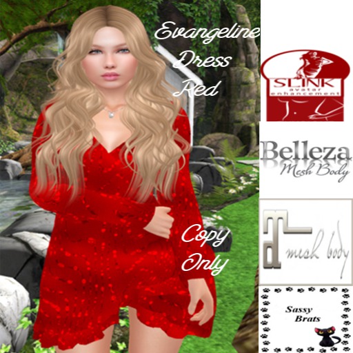 Evangeline Dress Red