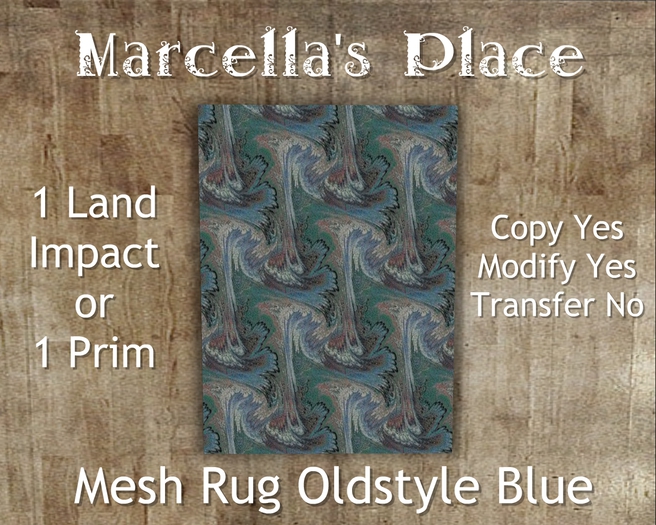 [MP] Mesh Rug Oldstyle Blue (C/M)