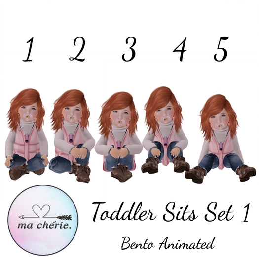 -{ Ma Cherie }-   "Toddler Sits - Set 1" {WEAR TO UNPACK}