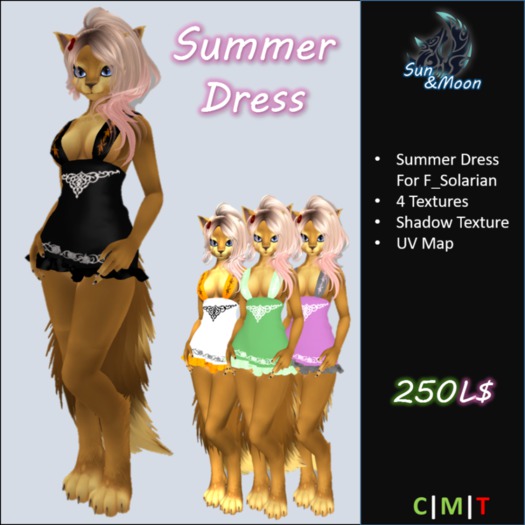 :: S&M :: Solarian Summer Dress with UV map - PROMO