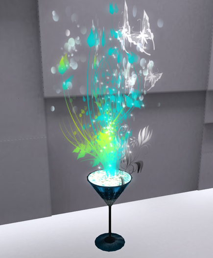((Crystal Line))Stand Flower2-Green