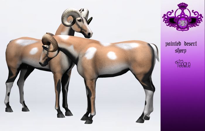 ^^*DBD*^^ TEEGLEPET EXOTICS painted desert sheep