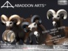 Abaddon arts thav pet ram horns naturals i sign 1 slmp