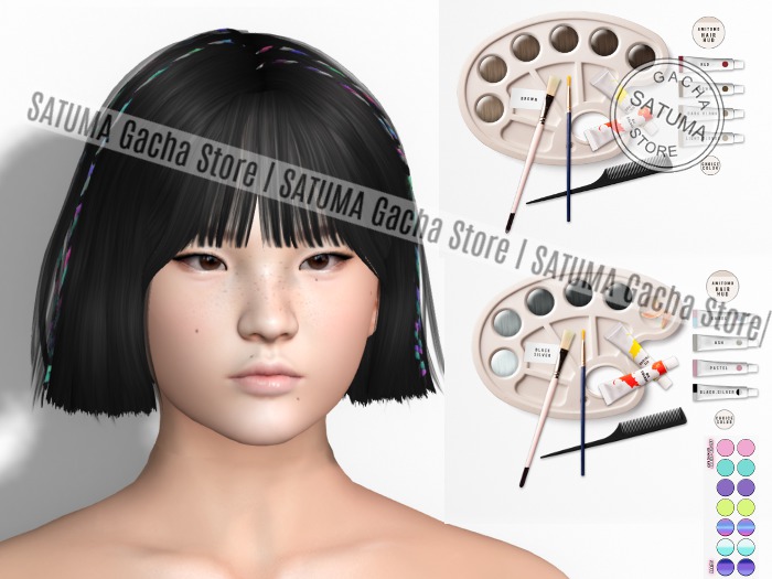 AMITOMO - LOVESOME - Hairstyle FATPACK RARE