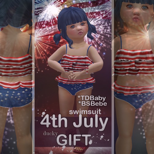 Ducky- Swimsuit 4th July BSBebe-TDBaby