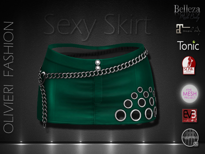 VALERIE SEXY SKIRT - GREEN
