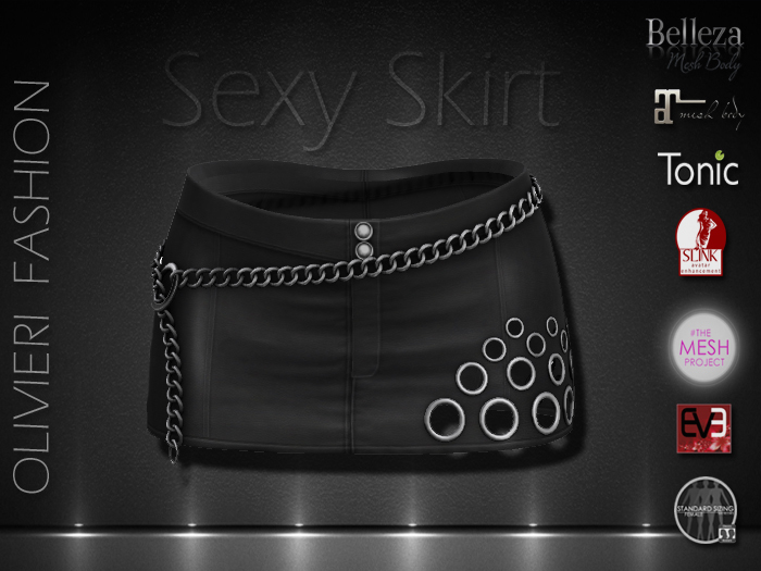 VALERIE SEXY SKIRT - BLACK