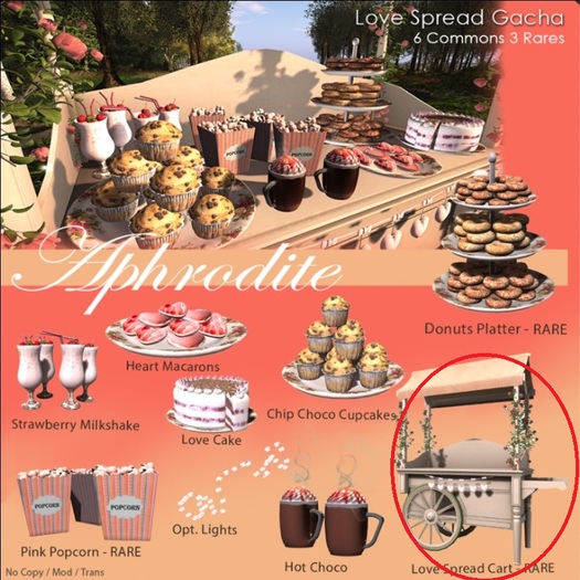 Aphrodite Love Spread cart RARE