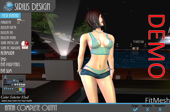 Sirius Design Anna Shorts & Top Boxed ==DEMO