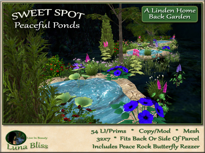 Peaceful Ponds SWEET SPOT - Back Garden (boxed)