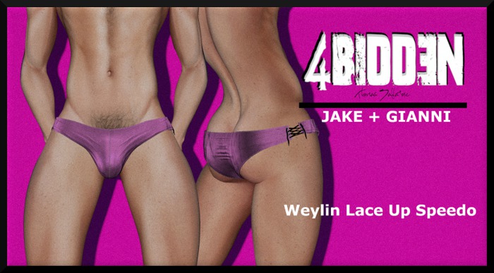 .::4BIDDEN::. Weylin Lace up Speedo