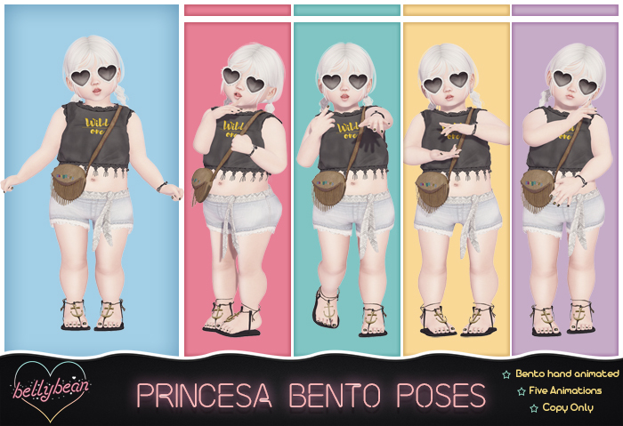 { Bellybean } Princesa Bento Poses