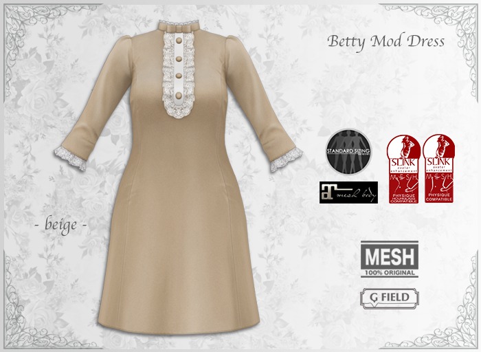 *GF* Betty Mod Dress -beige- BOX
