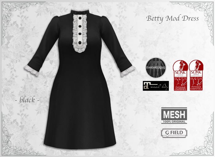 *GF* Betty Mod Dress -black- BOX