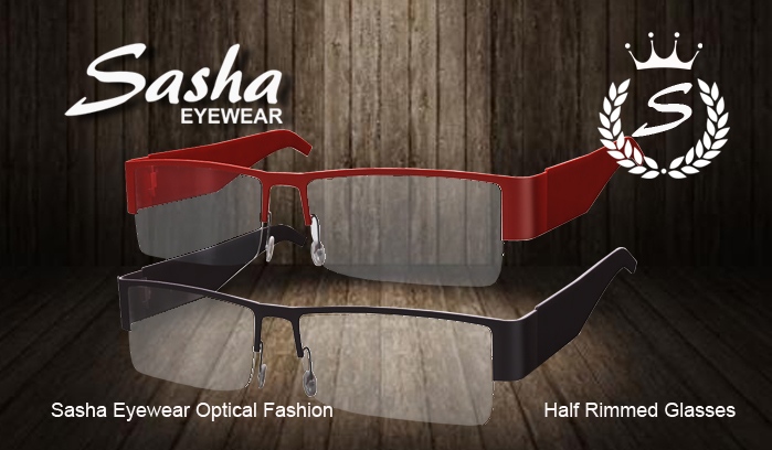 Half Rimless Glasses by Sasha Eyewear