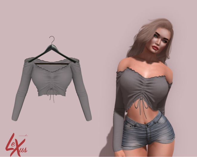 Lexus - amira - top - grey