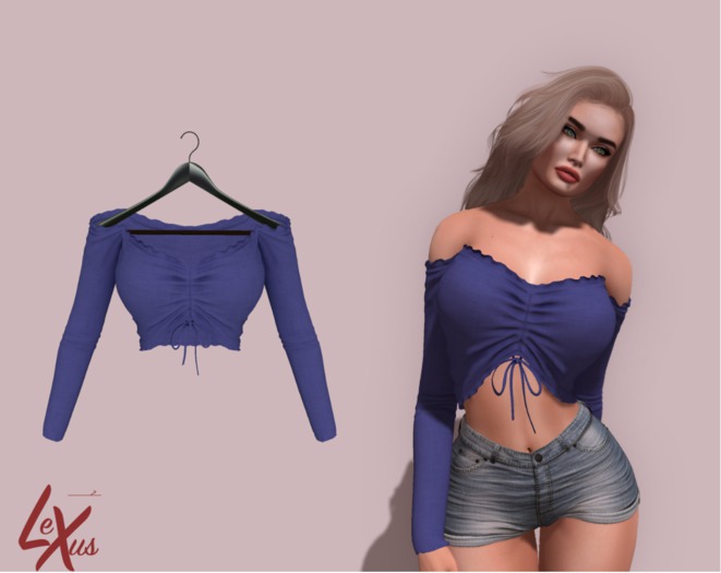 Lexus - amira - top - pastel blue